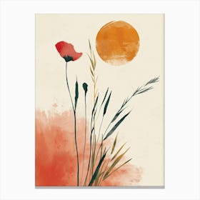 Vintage Flair Mid Century Style Canvas Print