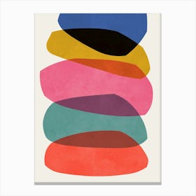 Colorful expressive forms 6 Canvas Print