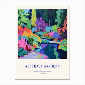 Colourful Gardens Vandusen Botanical Garden Canada 1 Blue Poster Canvas Print