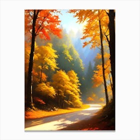 Autumn Road 9 Canvas Print