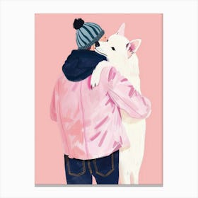 Dog Hug Canvas Print