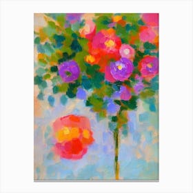 Floral Bouquet Matisse Inspired Flower Canvas Print