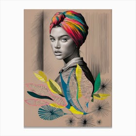 Woman In A Turban Canvas Print