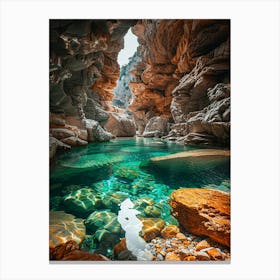 Caves In The Desert Canvas Print