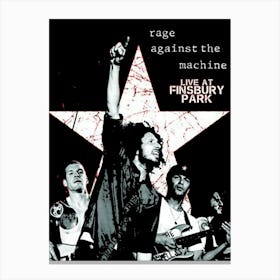 Rage Against The Machine 4 Canvas Print