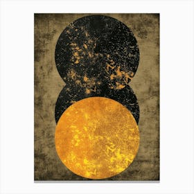 Golden Circles Canvas Print