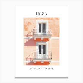 Ibiza Travel And Architecture Poster 1 Canvas Print