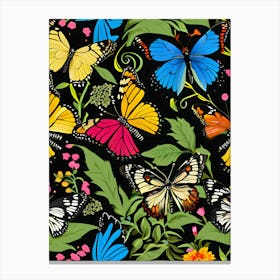 Colorful Butterflies Canvas Print