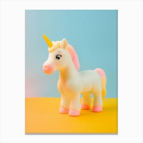 Pastel Toy Unicorn Photography 7 Canvas Print