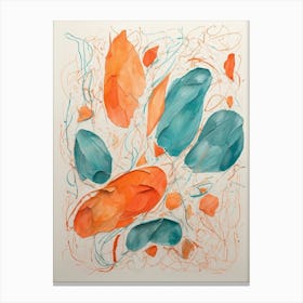 'Blue And Orange' 1 Canvas Print