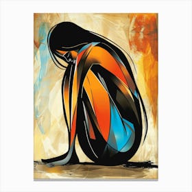 Woman In Pain 1 Canvas Print