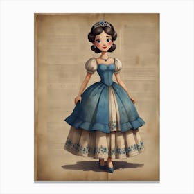 Princess Cinderella- kids 2 Canvas Print
