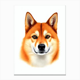 Finnish Spitz Illustration dog Canvas Print