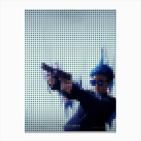 Matrix Resurrections Jessica Henwick In A Pixel Dots Art Style Canvas Print