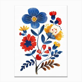 Poland Flower Painting Canvas Print