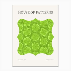 Leaf Pattern Poster 8 Canvas Print