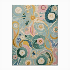 Abstract Swirls Of Joy Canvas Print