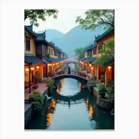 Chinese Village Canvas Print