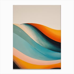 Glowing Abstract Geometric Painting (8) Canvas Print