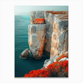 House On The Cliff Canvas Print