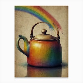 Rainbow Teapot 3 Canvas Print