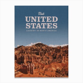 Visit United States Country In North America Canvas Print