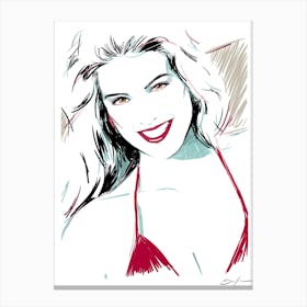 Phoebe Cates - Retro 80s Style 1 Canvas Print