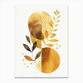 Gold Abstract Painting 10 Canvas Print