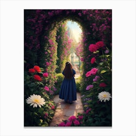 A Garden Of The Soul For A Girl Who Is In Canvas Print