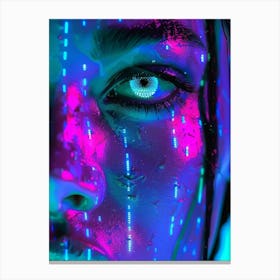 Neon Art Canvas Print