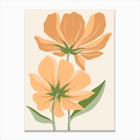 Orange Flowers Canvas Print