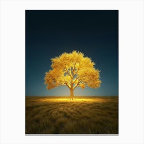 Golden Tree Canvas Print