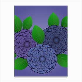 Purple Flowers Canvas Print