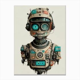 Robot Head 1 Canvas Print