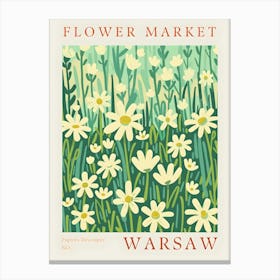 Flower Market Warsaw 1 Canvas Print