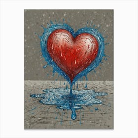 Heart Of Water 2 Canvas Print