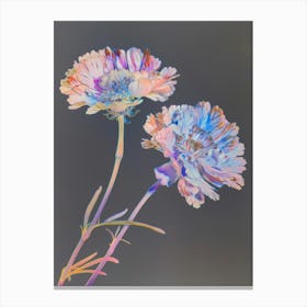 Iridescent Flower Scabiosa 3 Canvas Print