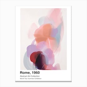 World Tour Exhibition, Abstract Art, Rome, 1960 2 Canvas Print