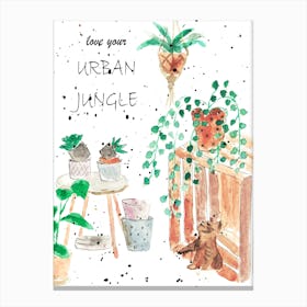 Urban Jungle Canvas Print
