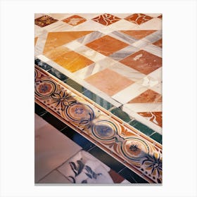 Marble Tile Floor Canvas Print