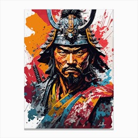 Colorful Samurai Canvas Print