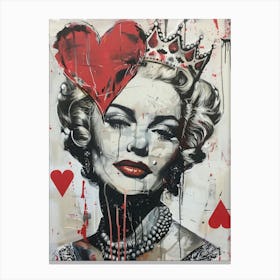 Queen Of Hearts Canvas Print