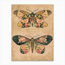 Radiant Butterflies William Morris Style 1 Canvas Print