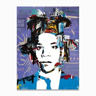 Basquiat Pop Art Canvas Print