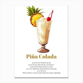 Pina, Cocktail Hour Canvas Print