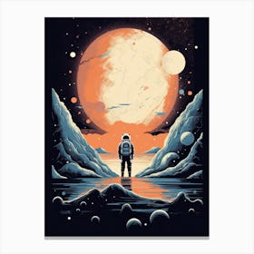 Stardust Drifter: Astronaut in Space Canvas Print