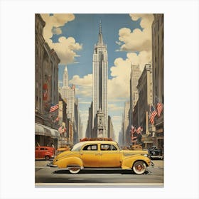 Vintage Travel Poster New York Art Print 0 (2) Canvas Print