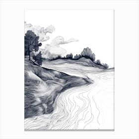 Landscape Drawing 1 Canvas Print