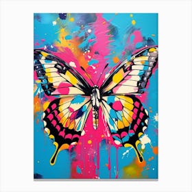 Pop Art Tiger Swallowtail Butterfly 2 Canvas Print