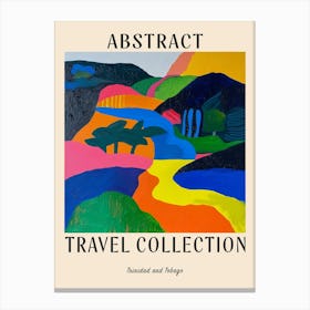 Abstract Travel Collection Poster Trinidad Tobago 4 Canvas Print
